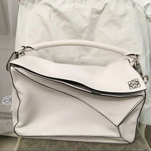Loewe puzzle bag large white